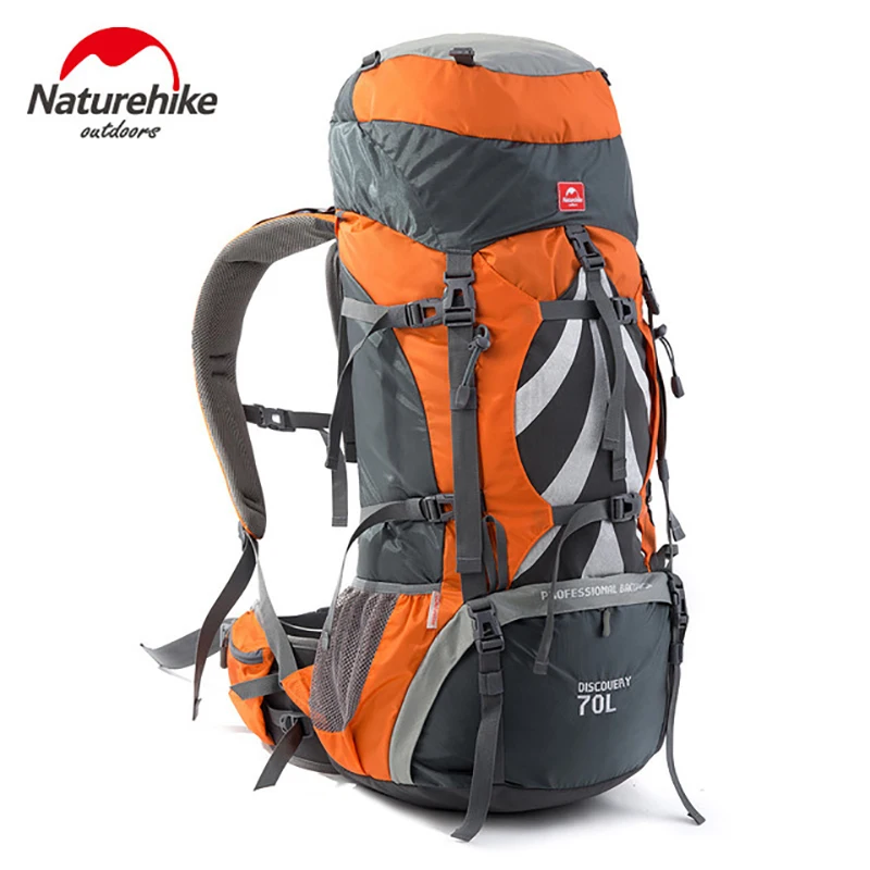 Naturehike 70L กระเป๋าเป้สะพายหลังเดินป่ากลางแจ้งขนาดใหญ่ความจุกันฝนปีนเขากระเป๋าสําหรับ Man Woman Bushcraft Travel Camping กระเป๋าเป้สะพายหลัง