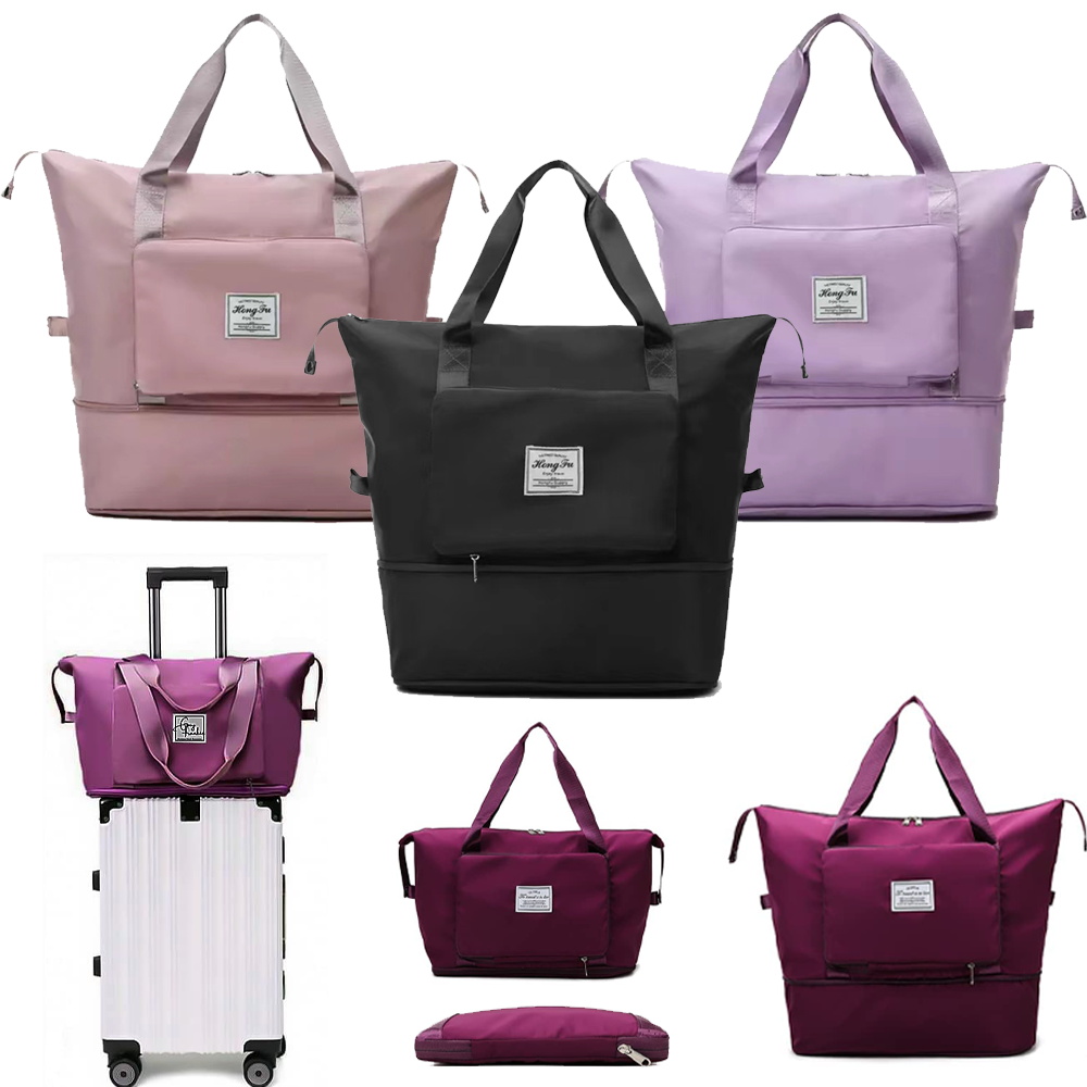 Faltbare Große Kapazität Lagerung Folding Tasche Reisetaschen für Frauen Tote Tragen auf Gepäck Handtasche Duffel Frauen Schulter Taschen