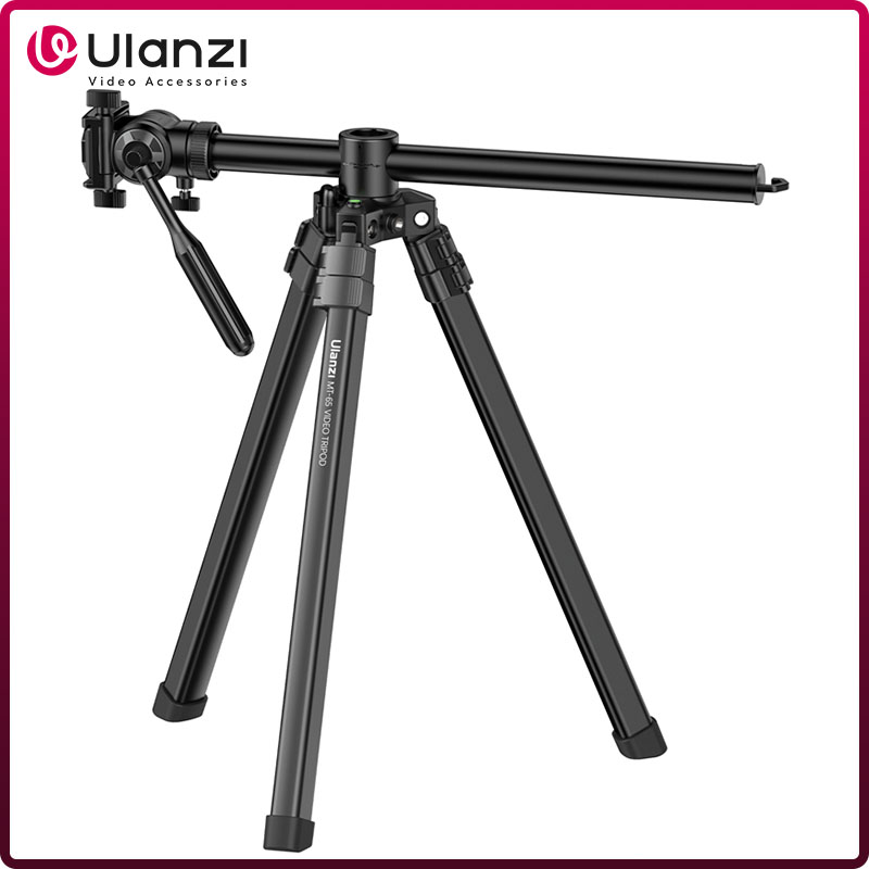 Trépied horizontal Ulanzi MT-65 1.76M avec télécommande 30M appareil photo reflex numérique téléphone trépied vidéo bras étendu pour la prise de vue en direct