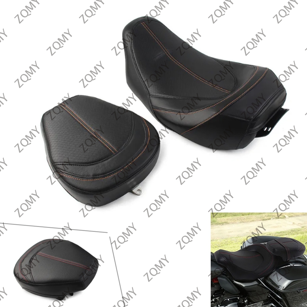 Низкопрофильное сиденье для водителя мотоцикла, пассажира, пильона для Harley Touring Road Glide CVO FLHR FLHX FLHT FLHRXS FLTRX 2009-2022