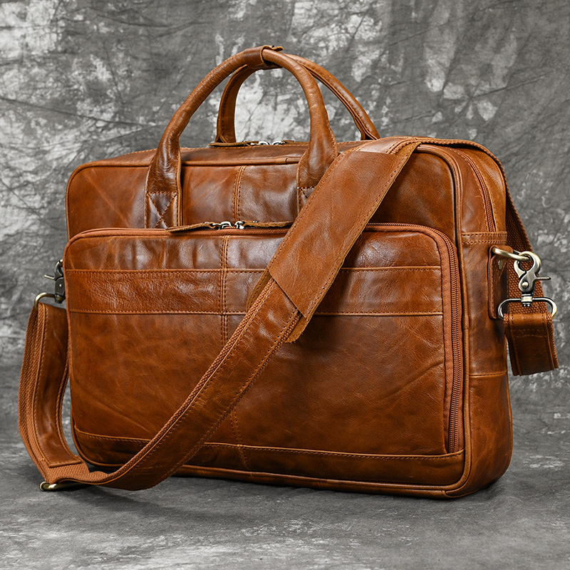 Newsbirds echtem leder männer handtasche business messenger schulter tasche 15,6 zoll laptop tasche computer handtaschen männlichen taschen für schicht