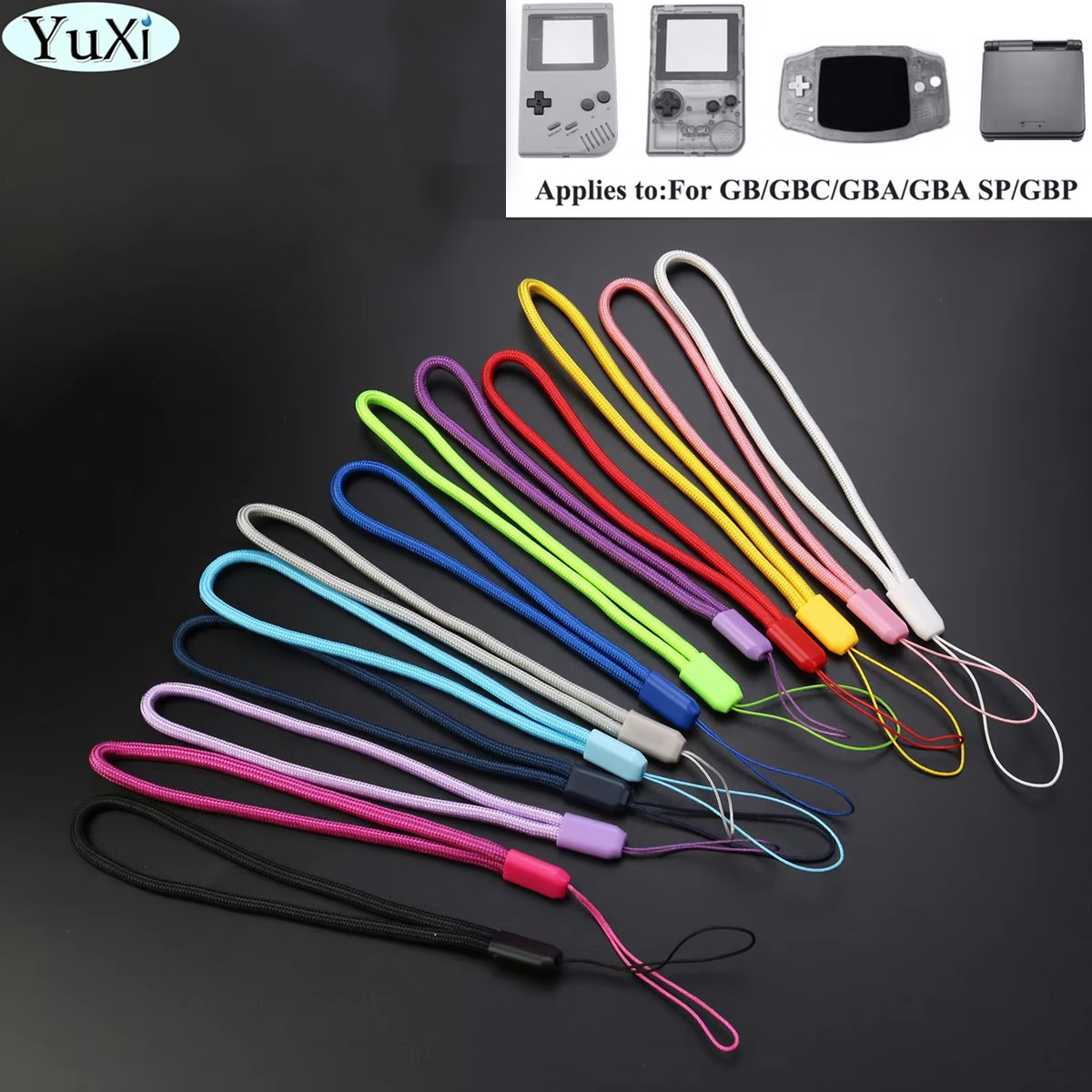 1 Buah Tali Lanyard Pergelangan Tangan Pendek untuk GBA SP GB GBC GBM GBP DIY Tali Lanyard Kepang Tali Pergelangan Tangan