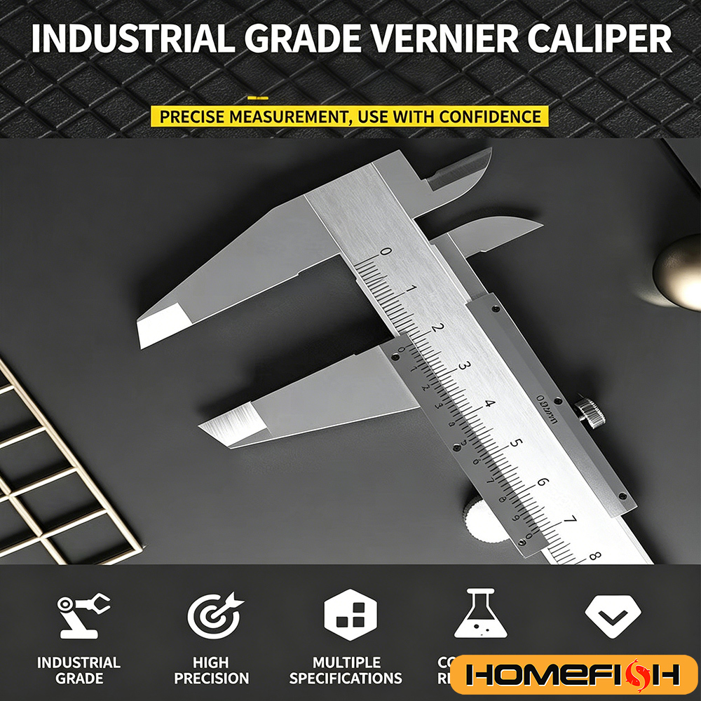 Carbon Steel Precision Vernier Caliper Professional Industrial Four Use Metric Measuring Tool