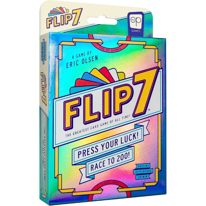 Flip 7 Gra planszowa, karciana, imprezowa, zręcznościowa gra wyścigowa na bazie losowania kart, idealna na spotkania, relaks i interakcję rodzinną.