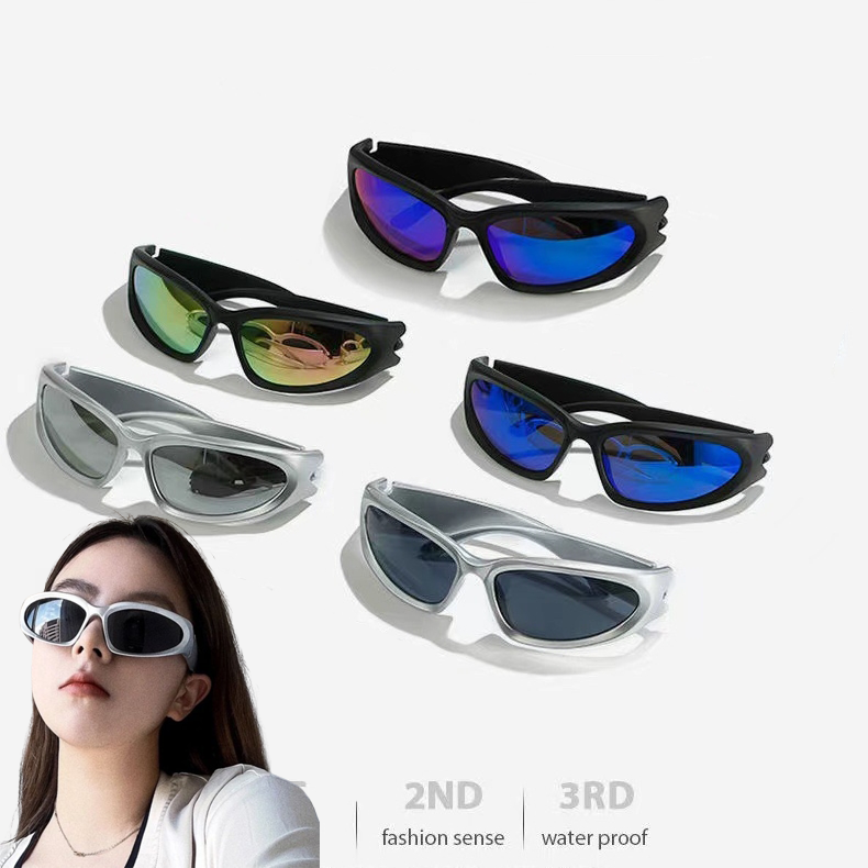 Nuevas gafas de sol Y2k para hombres y mujeres, gafas deportivas para ciclismo, gafas de sol de lujo, gafas deportivas de moda, gafas UV400
