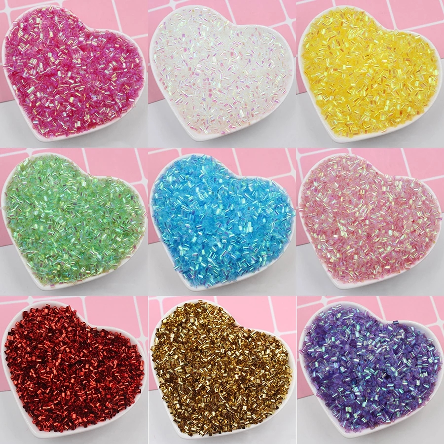 50g Bingsu Schleim Zusatzstoffe Schillernden Perlen Liefert DIY Streusel Kit Für Flauschigen Klar Crunchy Schleim Ton