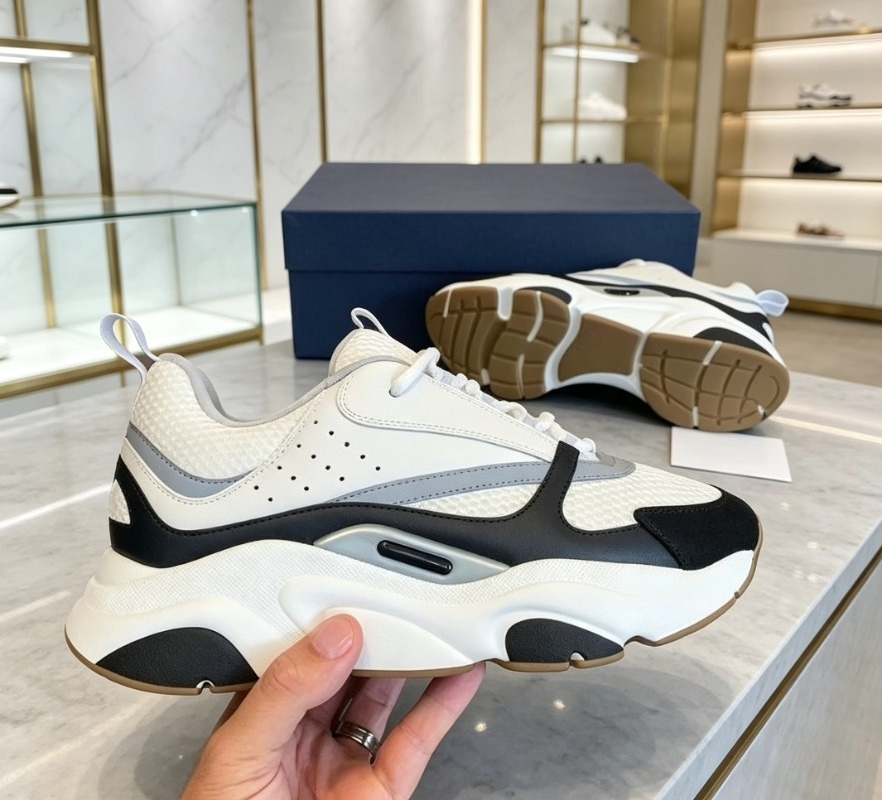 Scarpe Casual Estive 2026 di Lusso in Vera Pelle, Modello Retrò, Traspiranti, in Mesh, Sportive, Stile Papà
