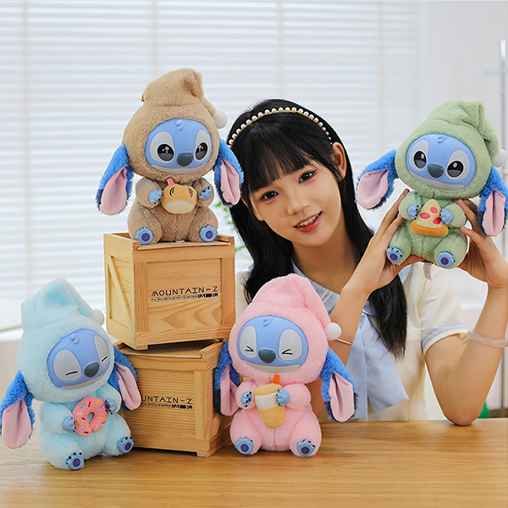 Новая 25 см Kawaii Disney Stitch плюшевая кукла игрушки милый мультфильм Лило и Стич мягкие плюшевые куклы игрушка для детей подарок на Рождество и день рождения