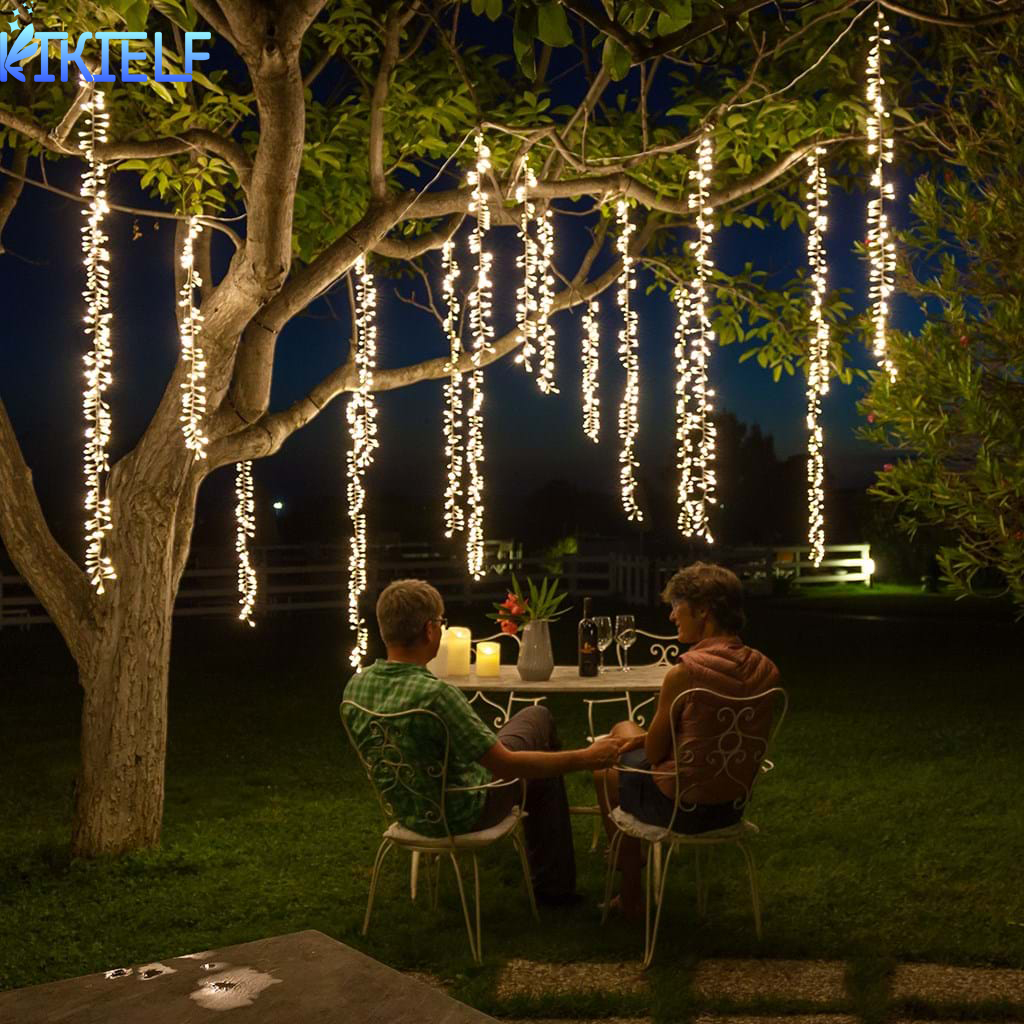 Łańcuchy świetlne LED Świąteczna girlanda Led Racimos Fairy Lights na imprezę weselną Patio Kurtyna ogrodowa Dekoracja drzewa