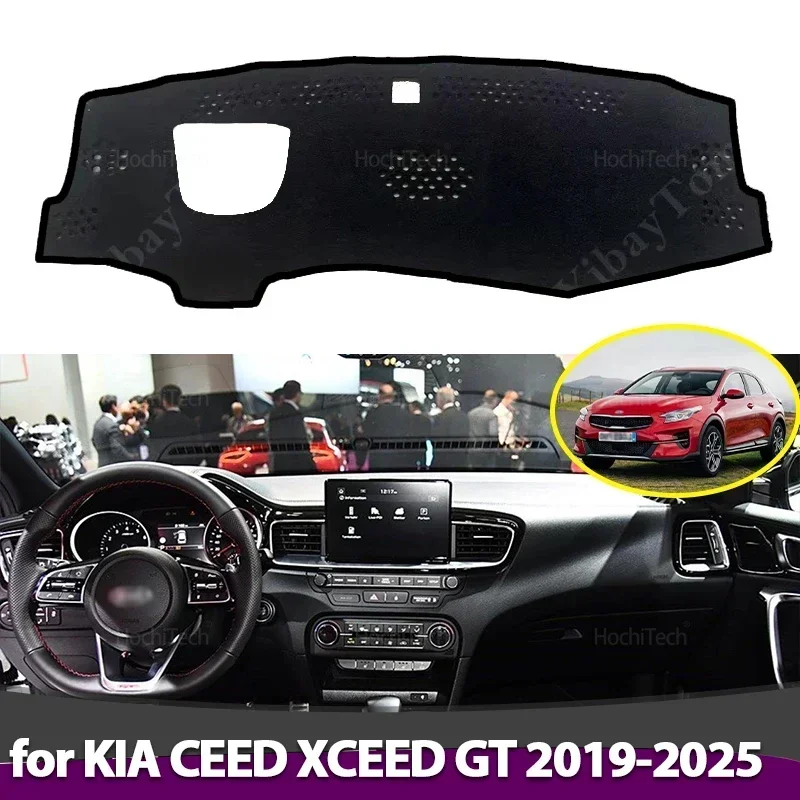 Voor KIA CEED XCEED GT 2019 2020 2021 2022 2023 2024 2025 Anti-Slip Dashboard Cover Beschermende Pad Accessoires zonnescherm Tapijt