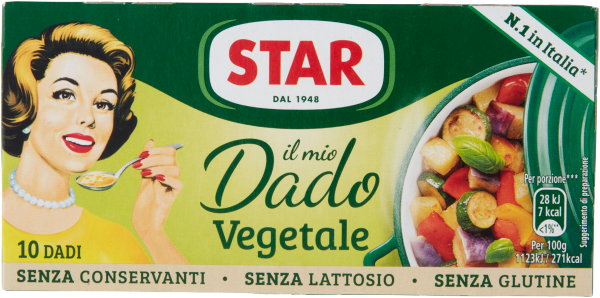 Dado pro Brodo Vegetale 10x100g-Stern brüh würfel