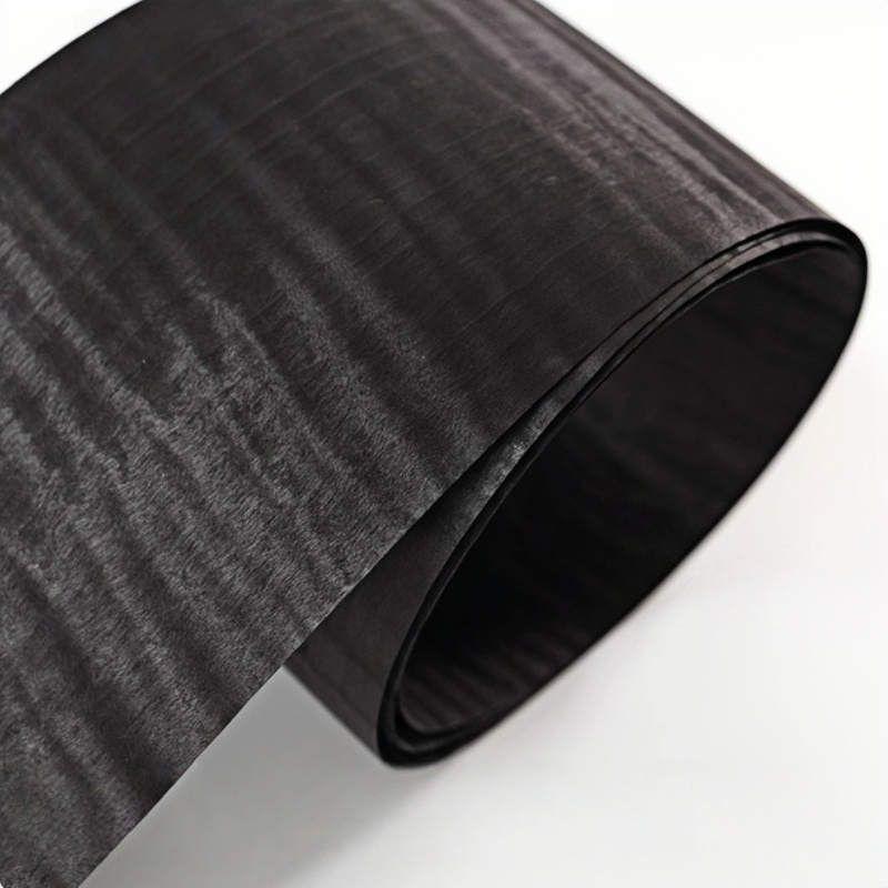 Okleina z drewna klonowego z efektem czarnego plamienia, prawdziwe drewno do projektów rzemieślniczych, mebli akcentujących DIY, paneli ściennej, okleina L:250X16cm