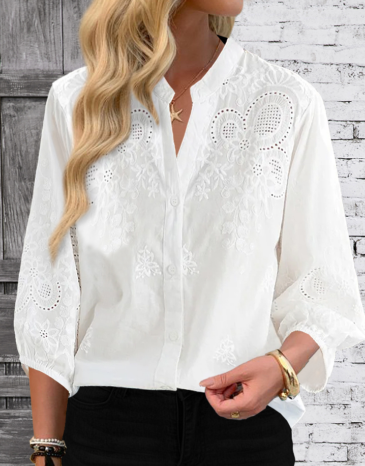 Tempérament ample femme chemise mode blouse décontractée élégant à manches longues femme chemise vacances week-end haut