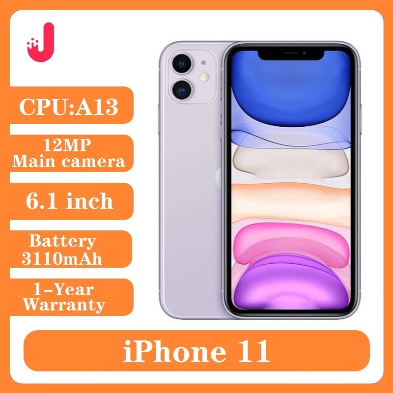 Original desbloqueado iPhone 11 64GB/128GB/256GB 3110mAh A13 pantalla LCD de 6,1 pulgadas IOS LTE 4G iphone11 teléfono móvil