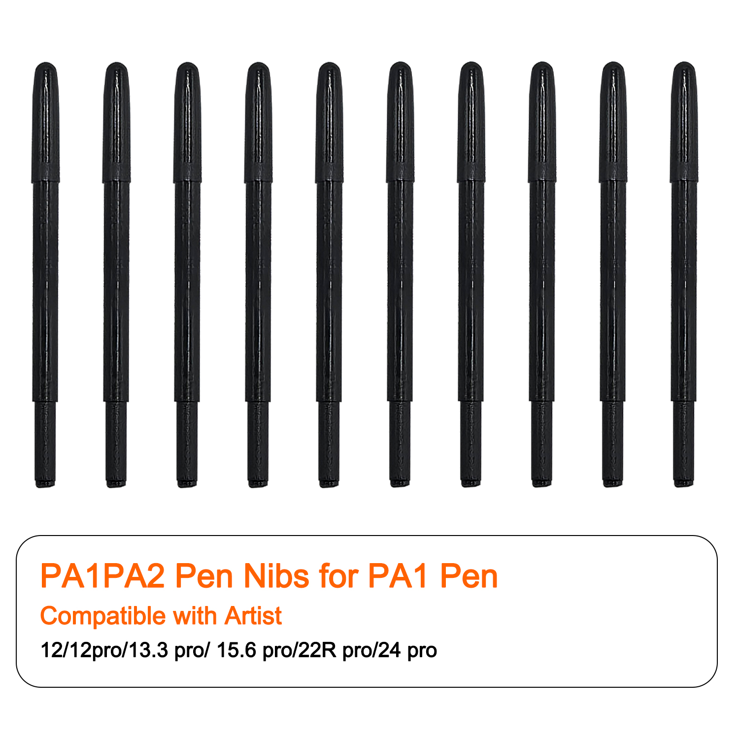 Wymienne końcówki pasywne PA1 PA2 do piór XP-Pen Deco, Artist 12, Artist 13.3, Artist 15.6, Artist 22R, Artist 24 Pro.