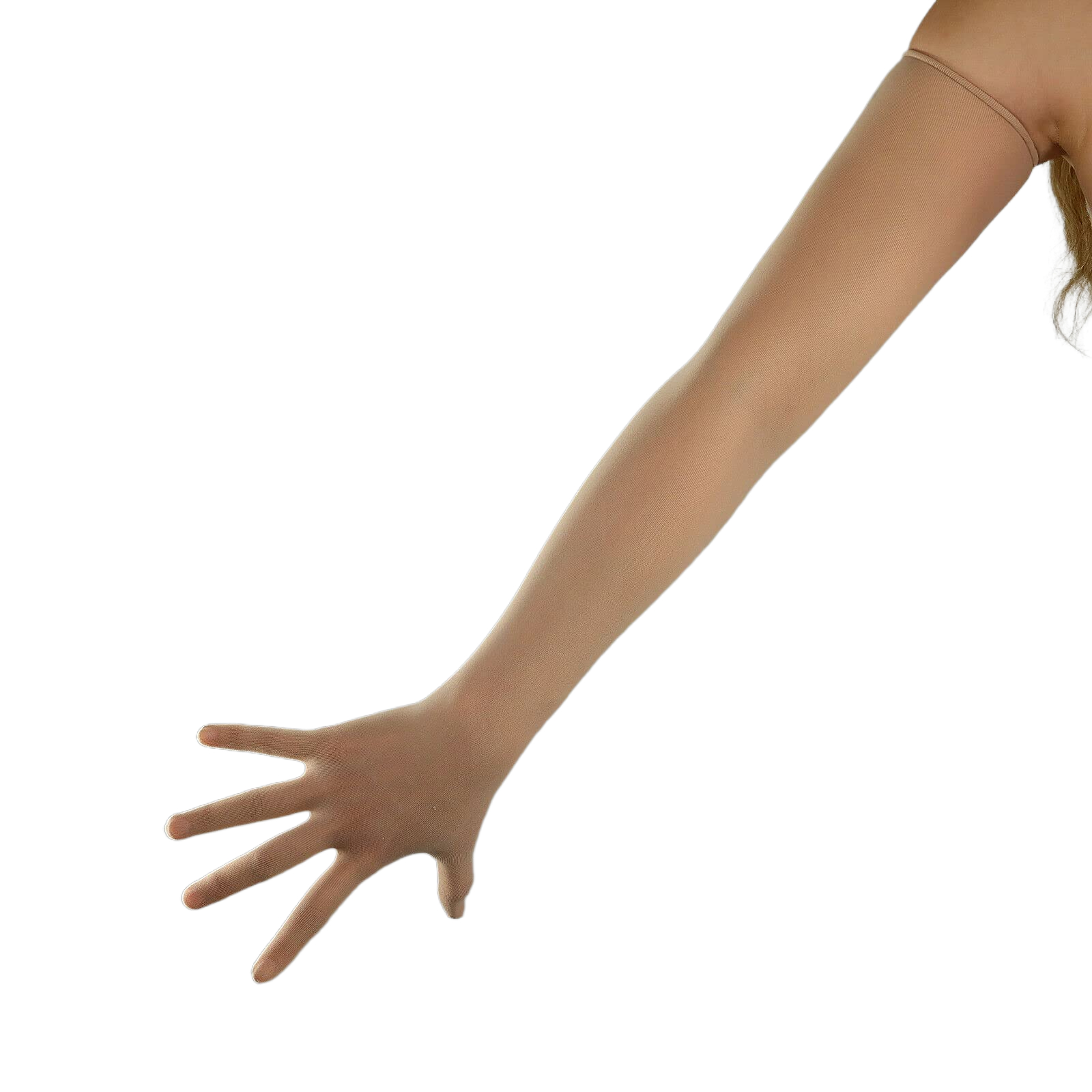 DooWay-guantes de piel desnuda para mujer, medias sin costuras, malla elástica transparente, tul, red, tecnología, noche, boda, fiesta, Club, moda