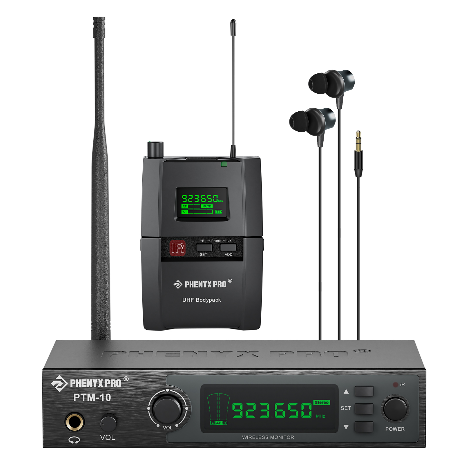 Беспроводной сценический возврат диапазона Phenyx Pro PTM-10 900/500/600 МГц для церковного живого дома