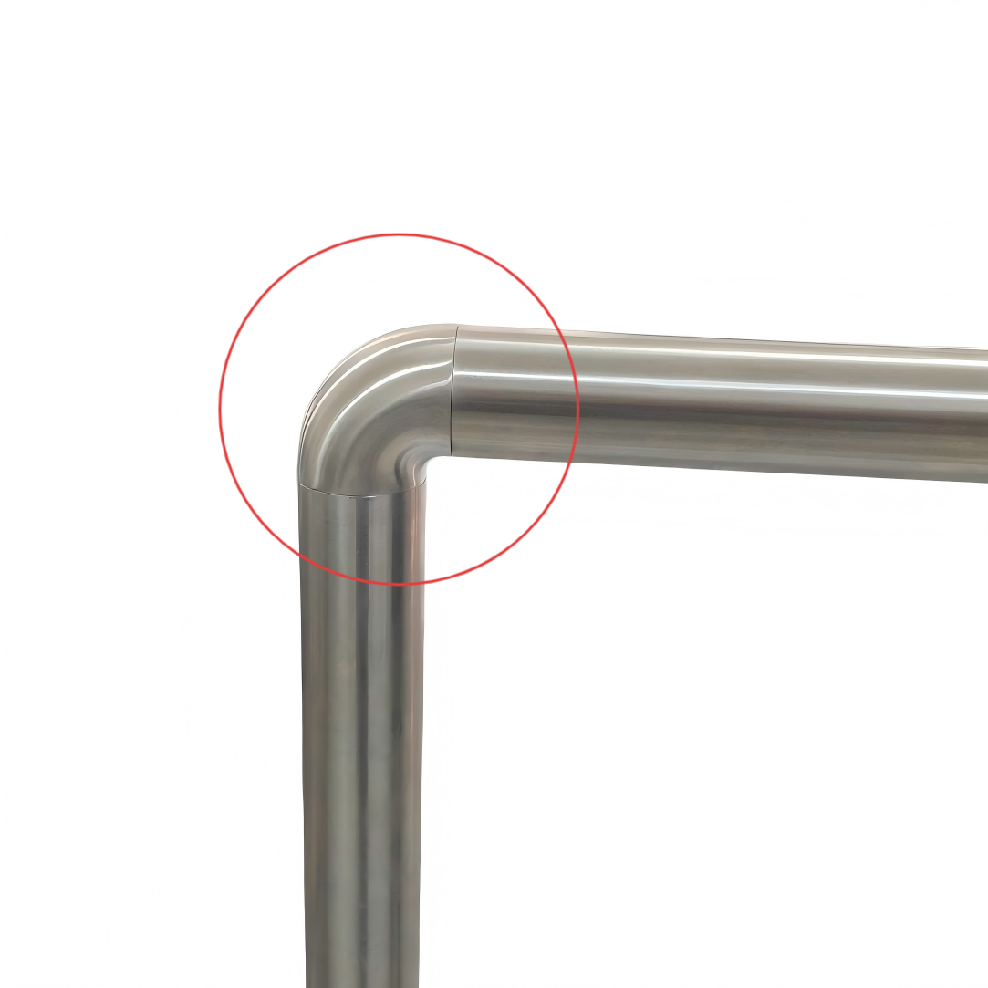 Metal Handrail Connector Stainless Steel Stair Railing Accessories Tube Joiner Handrail Elbow for Balustrade