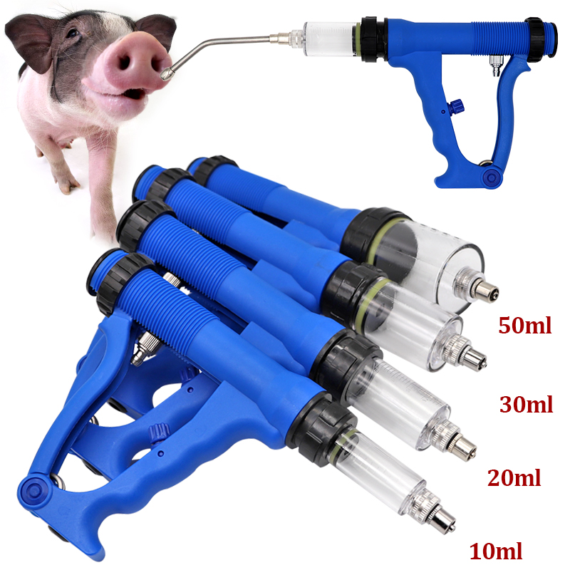 10/20/30/50ml Alimentazione Continua Medicina Siringa Dispositivo di Dosaggio Veterinario Animali Maiale Pollo Bovini Bestiame 1 Pz