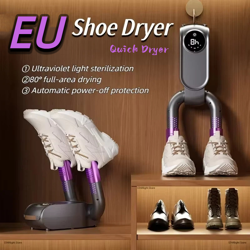 New Electric UV Shoe Dryer Deodorizing & Sterilizing Boot Deodorizer Quick Dryer Shoe Dryer with Heating Function 2026