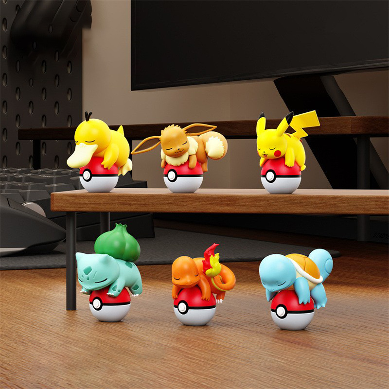 Autentica Luce Notturna Pokémon, Bambole Pikachu EEVEE CHARMANDER BULBASAUR PSYDUCK, Ornamento Fatto a Mano, Giocattolo, Regalo di Natale per Bambini