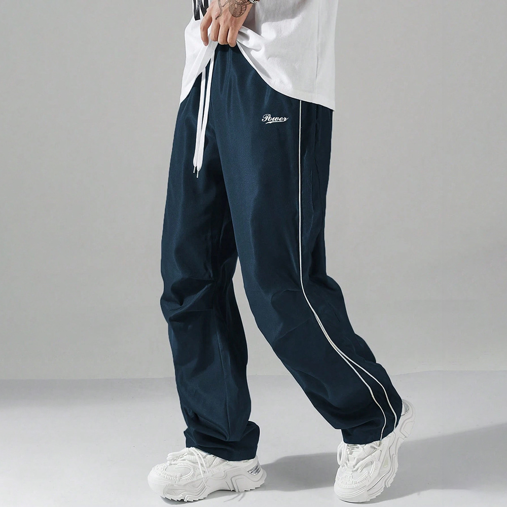 Fitness joggingbroek Heren Casual sportbroek Rechte broek met trekkoord Lente Zomer Dunne joggingbroek High Street-broek