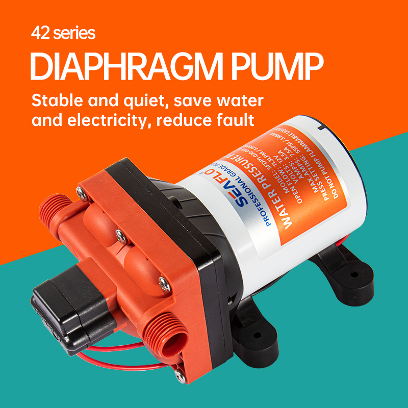 Bomba autocebante eléctrica SEAFLO 55 PSI 12V/24V RV - DC Boost, arranque/parada automático, bomba de diafragma