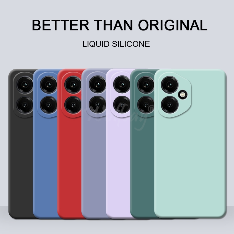 For Honor 400 Case Liquid Silicone Plain Rubber Soft TPU Phone Protector Case Honor 400 Cover Honor 400 Case