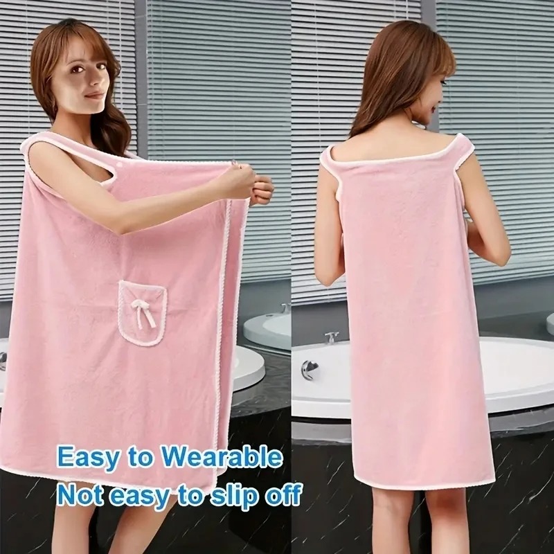 Damesbadhanddoeken Meisjes Draagbaar 135*80Cm Sneldrogend Baden Strand Spa Badjassen Waskleding, Douche Bad en Gymhanddoek