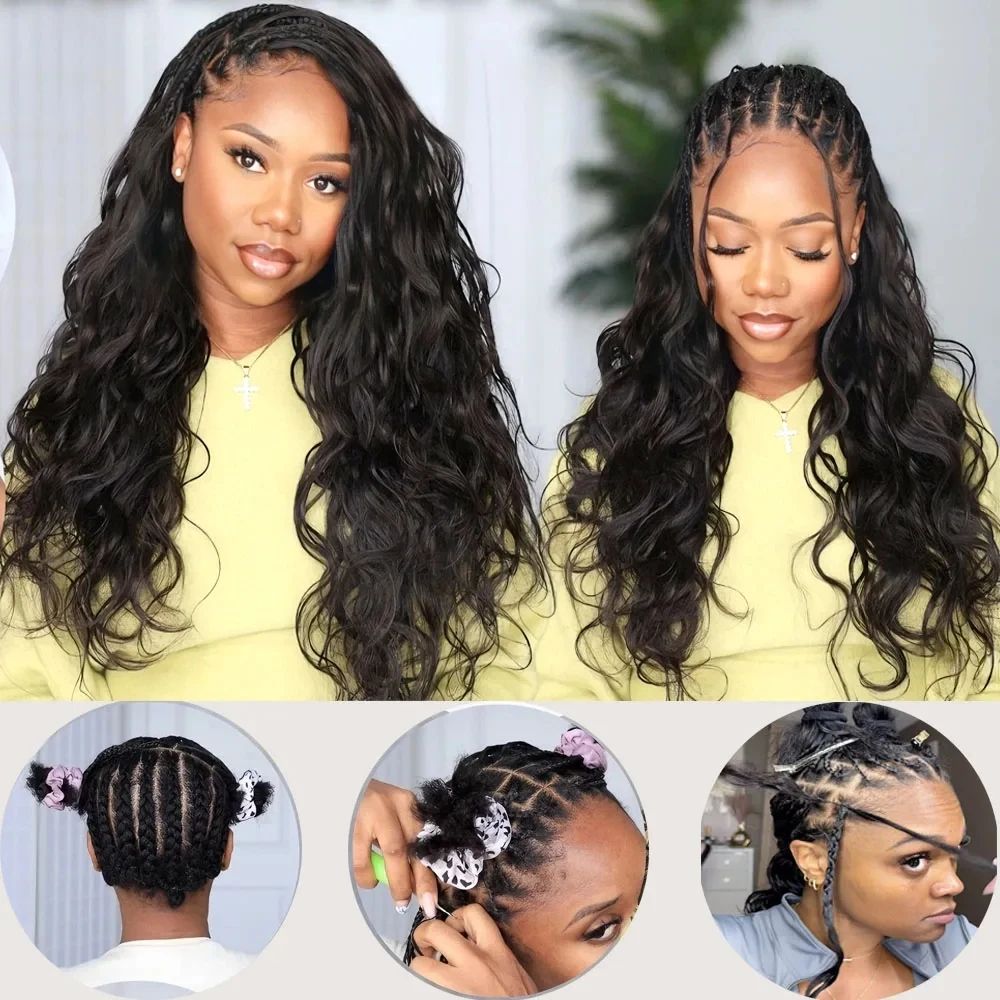 Extensiones de Cabello Humano Ondulado de 240g para Crochet, Sin Nudos, Pre-Separadas, Tipo Pluma, Rizado, Cabello Humano Pre-Separado, Nudos Milagrosos, Cabello para Trenzas Boho