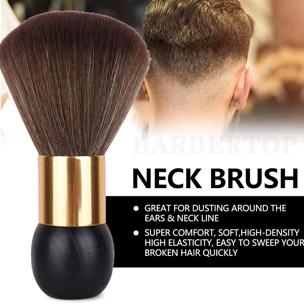 Professionele Kapper Stofdoek Hals Gezicht Borstels Haar Schoon Zacht Zwart Haarborstel Salon Snijden Kappers Styling Maken Gereedschap