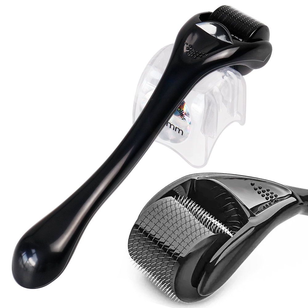 Drs 540 cuidados com a pele dermaroller titânio derma rolo micro agulha para crescimento do cabelo mesoroller barba rosto dermapen