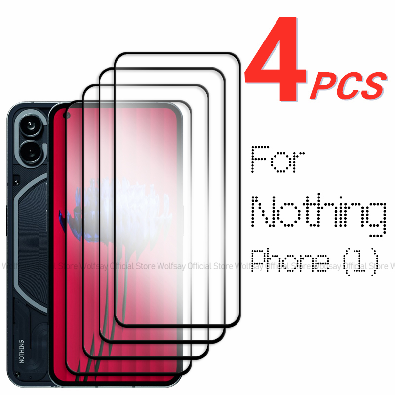 2/4PCS Vetro Temperato Per Niente Telefono 1 Protezione Dello Schermo Niente Telefono 1 Pellicola Della Protezione In Vetro Colla Completa Per Niente Telefono 1