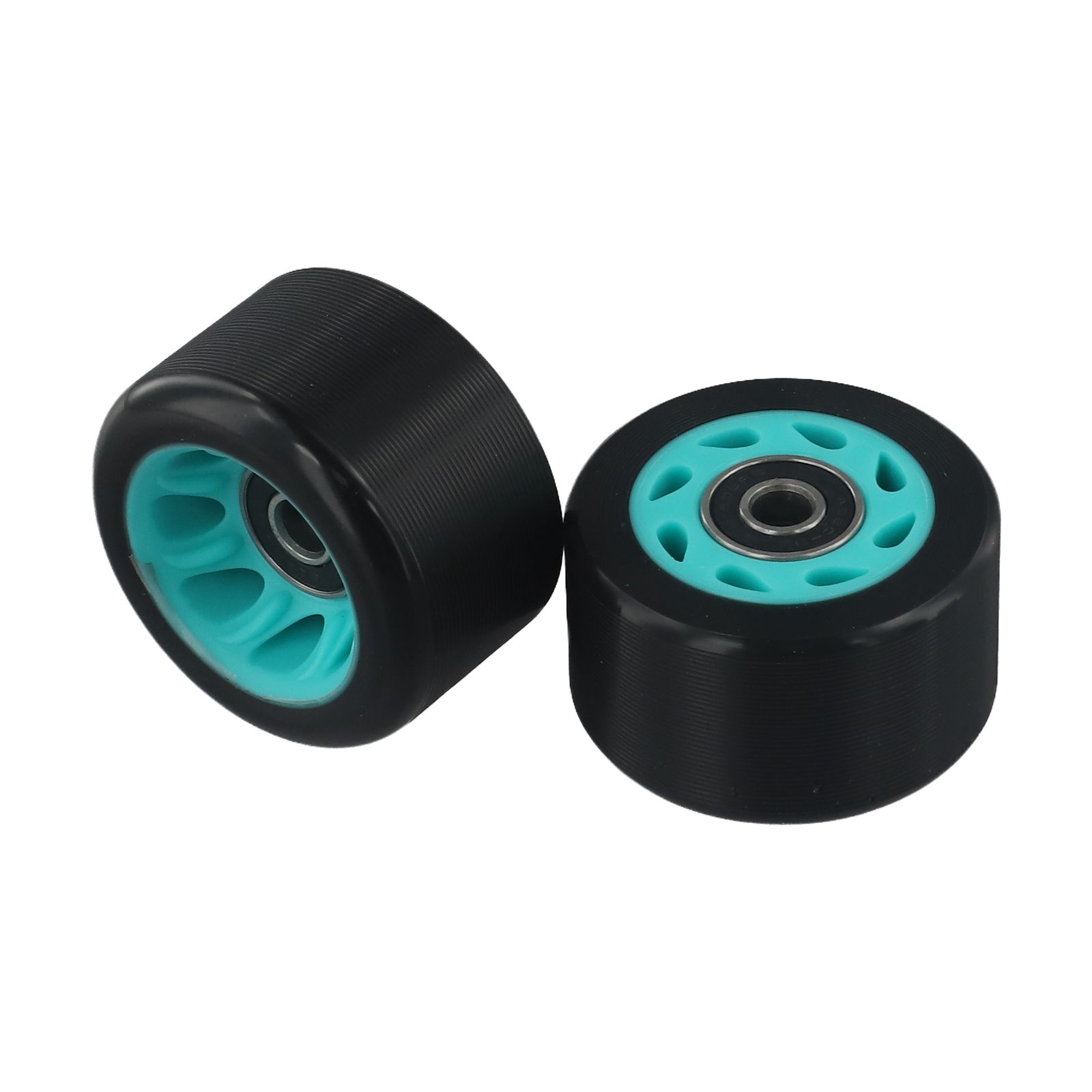 8 peças rodas de patins 58*39mm para patins de fileira dupla quad skate pu acessórios de placa de skate de aço de alto carbono