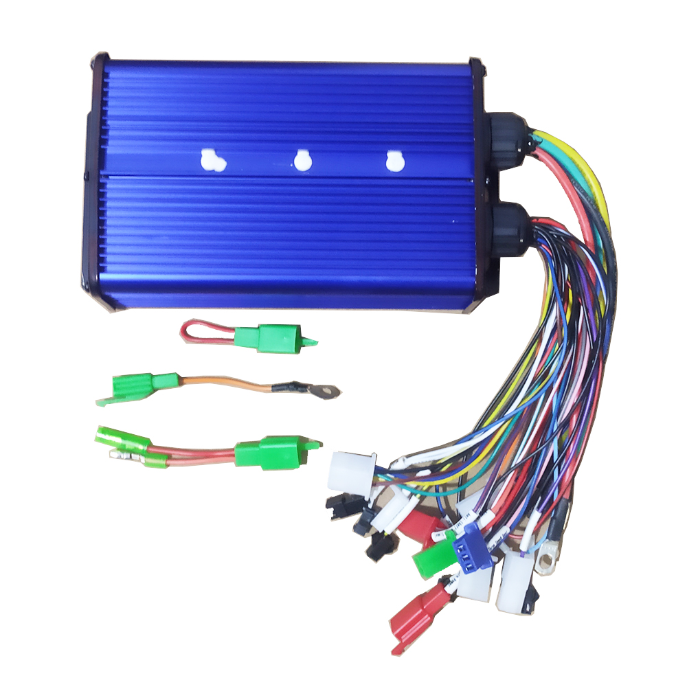 Controlador sem escova do motor para a bicicleta elétrica, modo duplo, salão, sensor Hallless, triciclo, E-"trotinette", 36V, 48V, 60V, 72V, 2000W, 45A, 60A