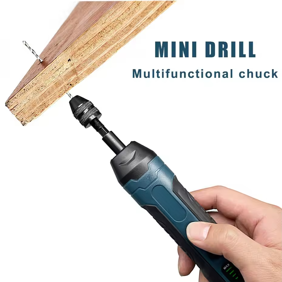 3.6V Multi-function Cordless Electric Screwdriver Set Adjustable Mini Drill with LED Light for DIY Maintenance&Precision Repair