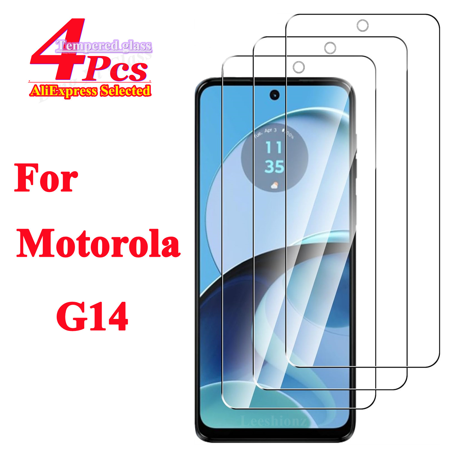 Dla Motorola G14 nietłukące się szkło hartowane dla Moto G14 folia ochronna na ekran 1/4 szt