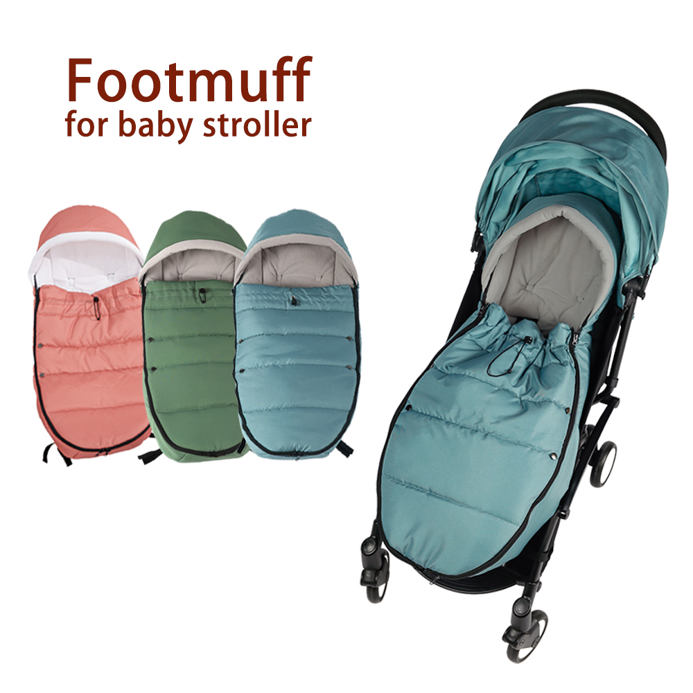 Carrinho de bebê footmuff apto para 95% de carrinhos inverno quente universal meias à prova dwaterproof água algodão saco dormir carrinho de bebê acessórios