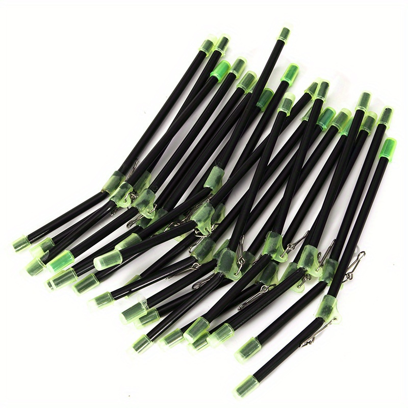 20 piezas pluma alimentadora antienredos para Pesca en el mar, lamas luminosas antienredos con conector de equilibrio de tubo a presión, aparejos, herramientas de Pesca