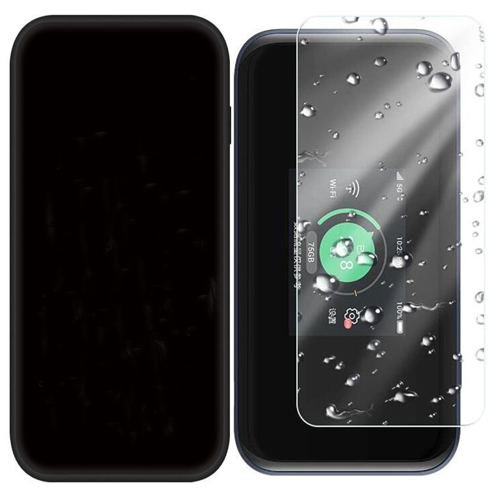Pellicola morbida 2 in 1 + copertura in silicone per ZTE 5G Wifi portatile MU5001 MU5002 Custodia Pellicola morbida idraulica non temperata per MU5001 MU5002