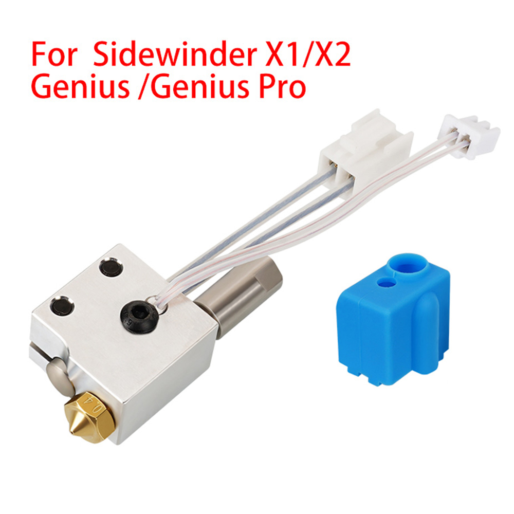 Hotend Artillery Sidewinder X1/X2, głowica drukująca Genius, dysza Volcano z mosiądzu i hartowanej stali, ekstruder, części do drukarek 3D
