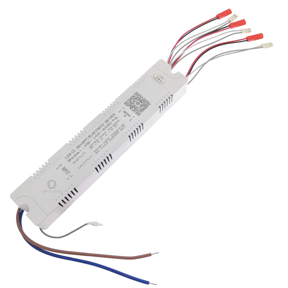 1 Buah AC220V 2.4G RF Remote Control Driver LED Cerdas 12-40W 36-50W 40-60W 50-72W X2 X4 X6 X8 240mA Driver Peredupan