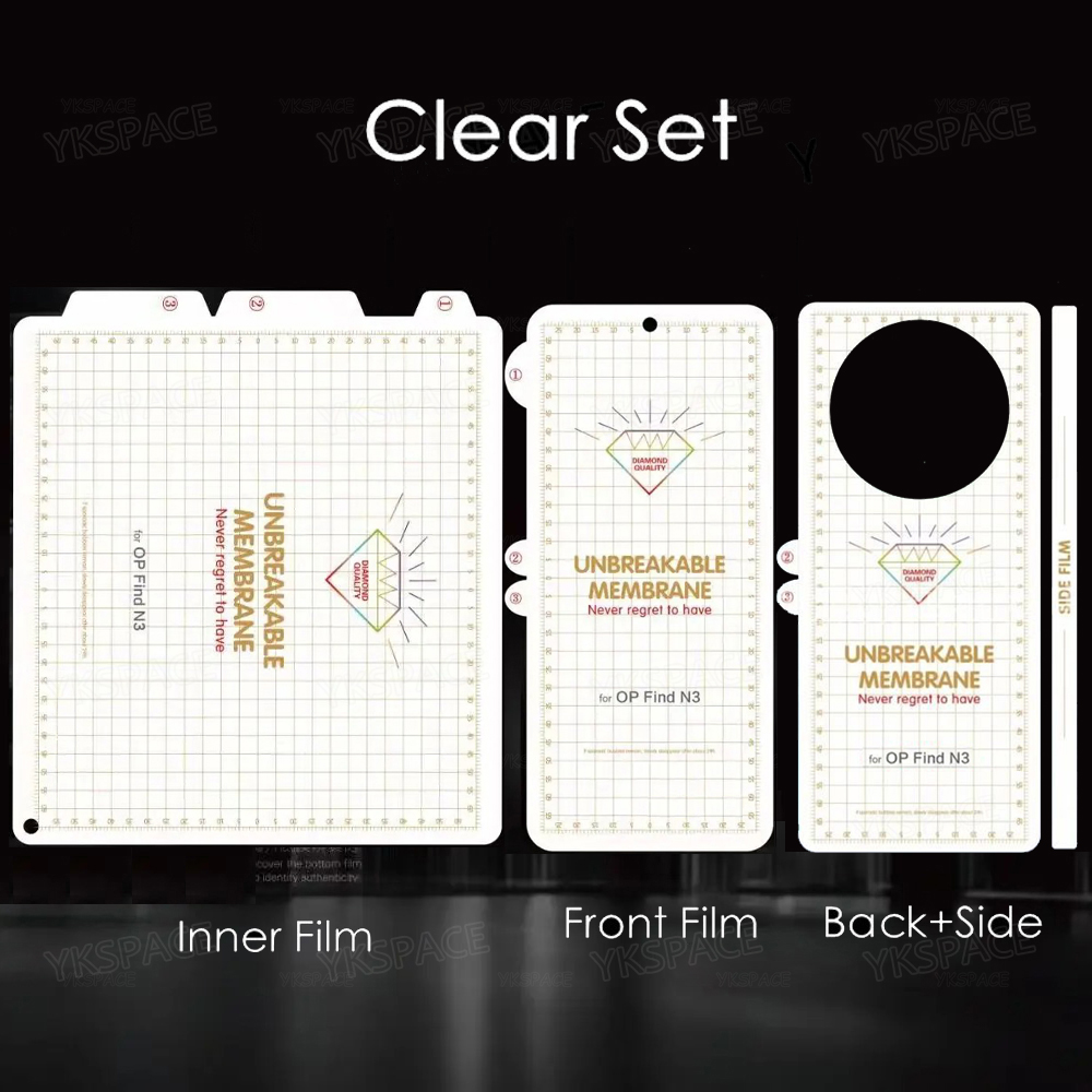 Inner Front Back Matte Frosted Hydrogel Film For OPPO Find N6 N5 N3 N2 N 6 5 5G Clear TPU Soft Screen Protector Anti Fingerprint