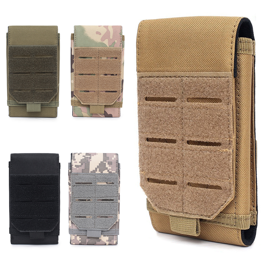 Outdoor Sport Molle Telefon Tasche Taille Pack EDC Werkzeug Tasche Handy Halter Wandern Jagd Camping Zubehör Mag Holster Tasche