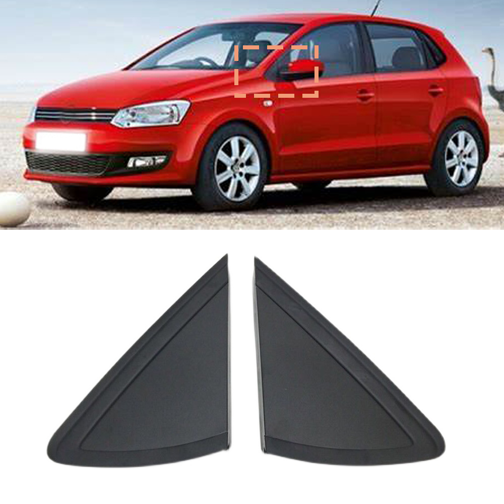 Trójkąt zewnętrzna osłona wykończenie lusterka wstecznego lewego prawego 6R0853274A 6R0853273A dla VW Polo Vento 2011 2012 2013 2014 2015-2018