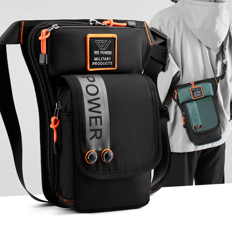Mannen Been Drop Bag Heuptasje Voor Motorrijder Reizen Militaire Nylon Mannelijke Cross Body Schouderriem Heup Bum Dijtassen