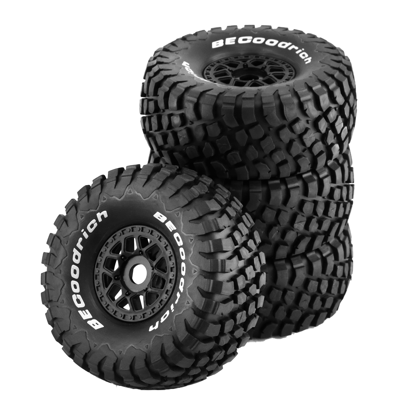 4pcs 1/8 1/7 RC Caminhão de Curso Curto Pneus e Rodas Todo Terreno para HSP TRAXXAS UDR DF7 FS Atom ARRMA Mojave YK4072 DF7