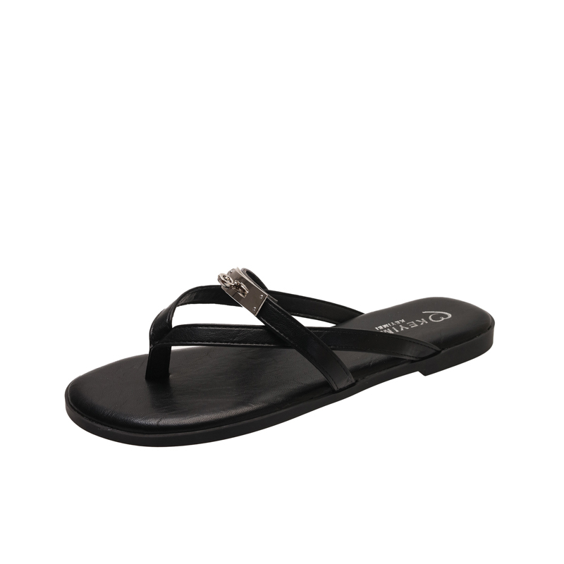2026 Nieuwe Mode Casual Instap Slippers met Gespsluiting voor Strandvakantie Dames Ademend Comfortabel PU Leder