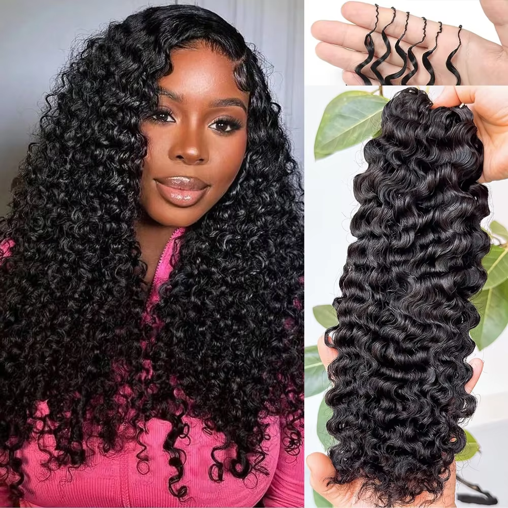 12A Birmees Krullend Crochet Haar Vlechtwerk Onzichtbare Voorgeknipte Krullende Miracle Knots Feather Crochet Haarverlenging
