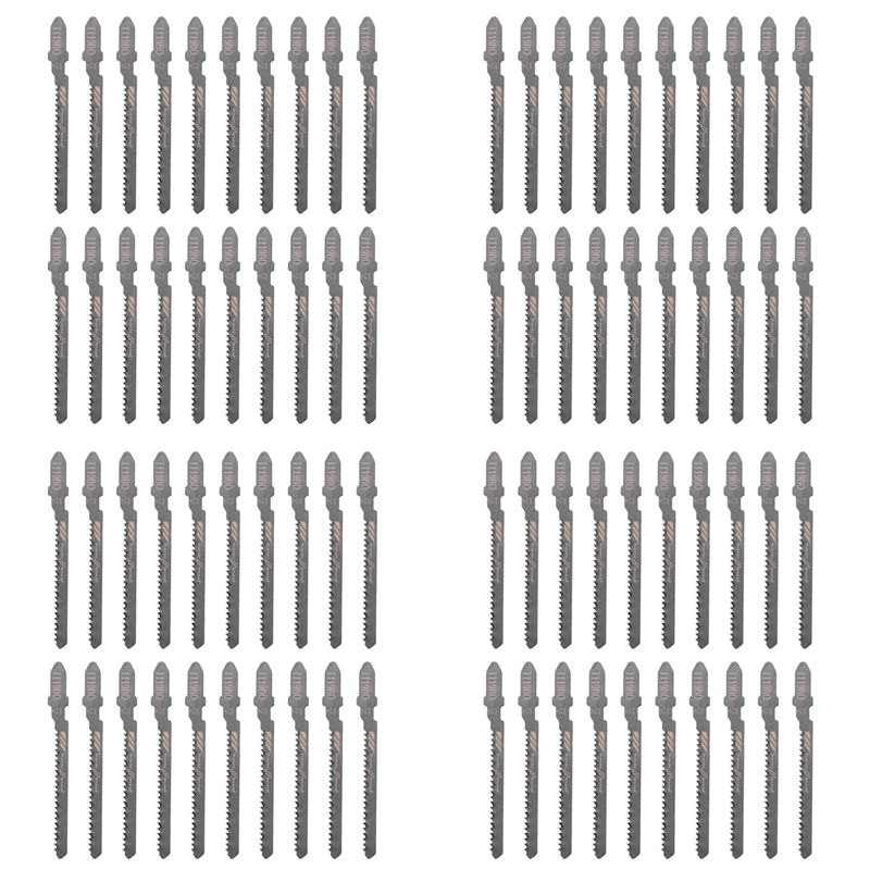 HRBAJ-80-Piece T119BO 12 TPI Set Pisau Gergaji Jig Bergulir T-shank Aneka untuk Memotong Kayu Presisi